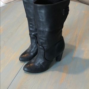 Bethany Shortie Cuff Boot- Black, Fye Size 6.5